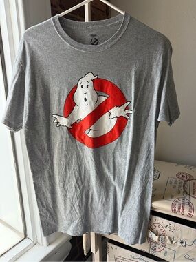 MAD Engine Ghostbusters Tee - Gray with Red & White Logo